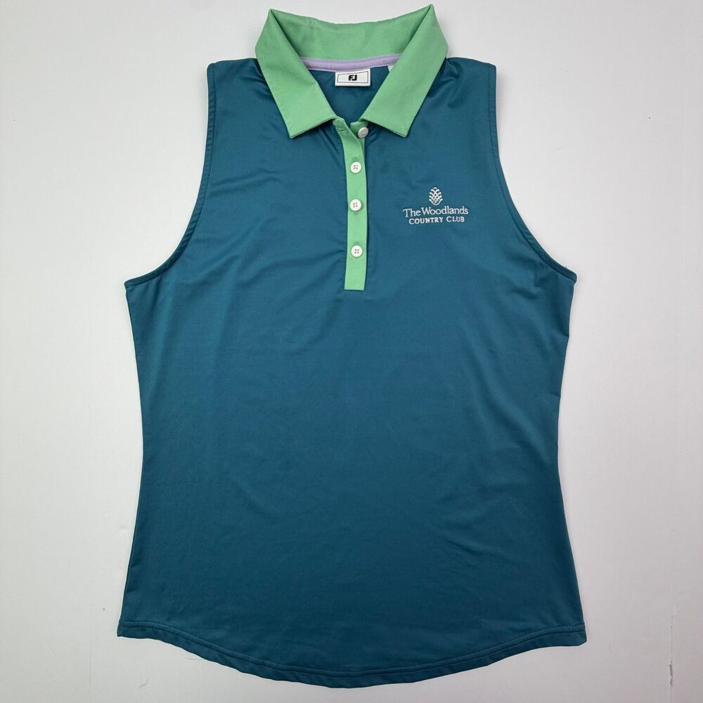 FootJoy Sleeveless Golf Polo Small The Woodlands CC